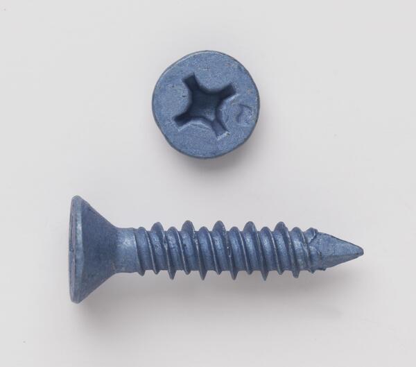 3816 FLAT HD MASONRY SCREW BLUE 3/16 X 3-3/4